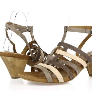 Naya Tatiana Leather Boho Straps Multicolor Sandals size 10W